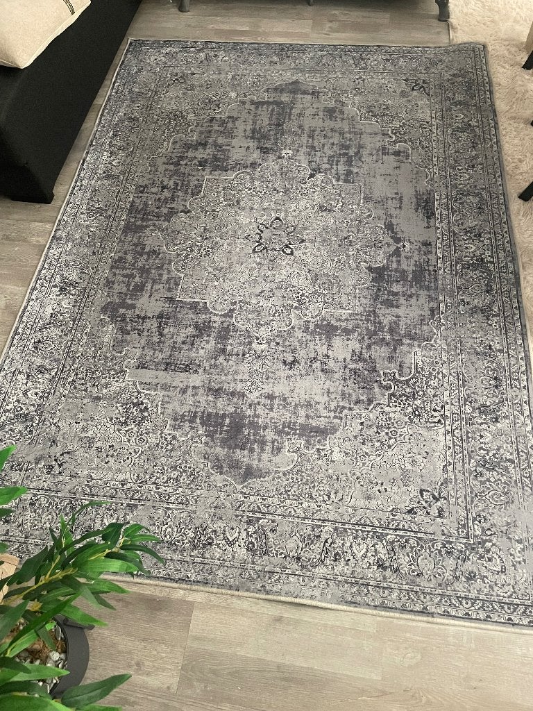 Vloerkleed, Ophalen, Gebruikt, 200 cm of meer, Grijs