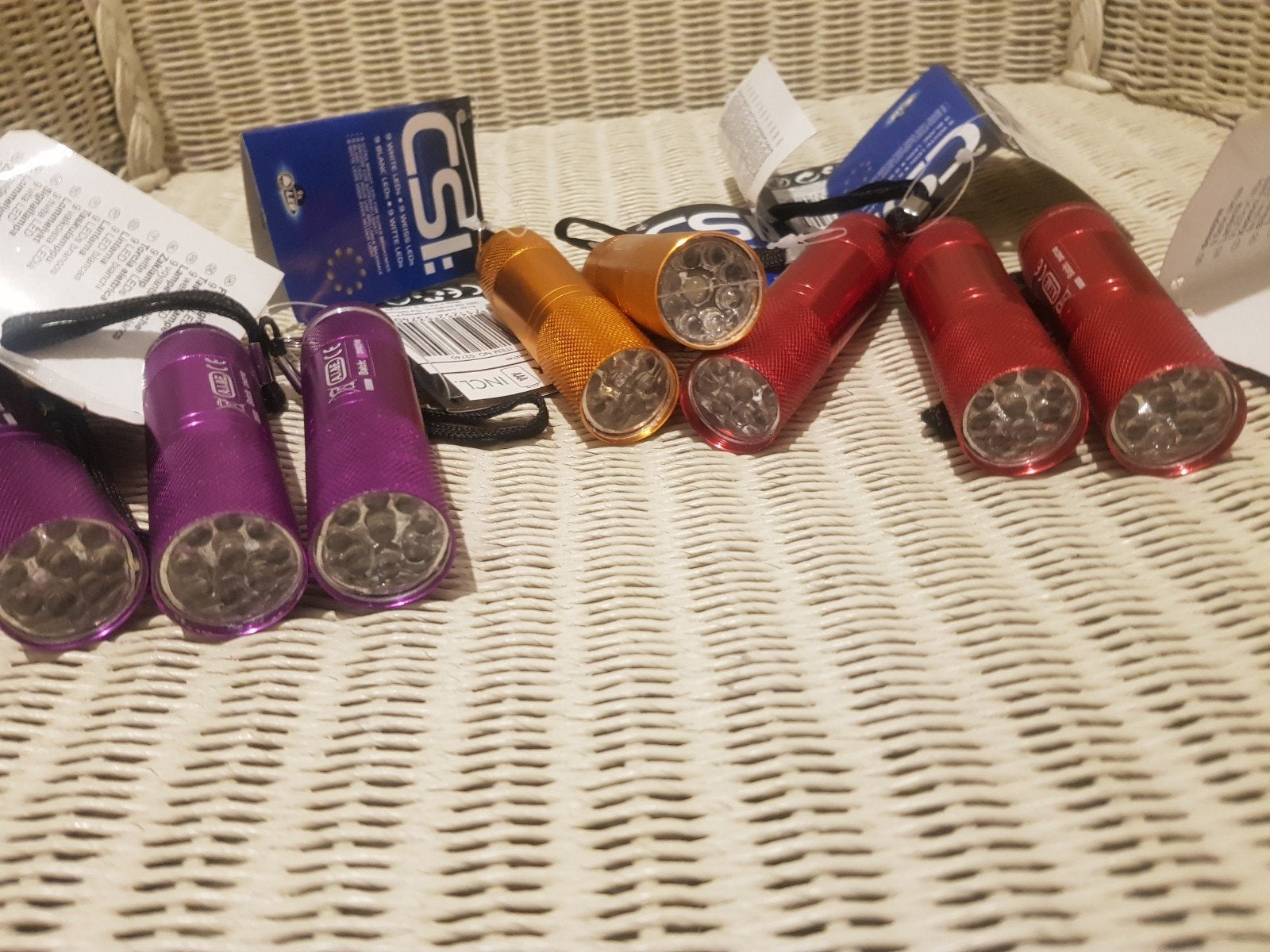 8 led zaklampen, Caravans en Kamperen, Ophalen, Nieuw, Batterij