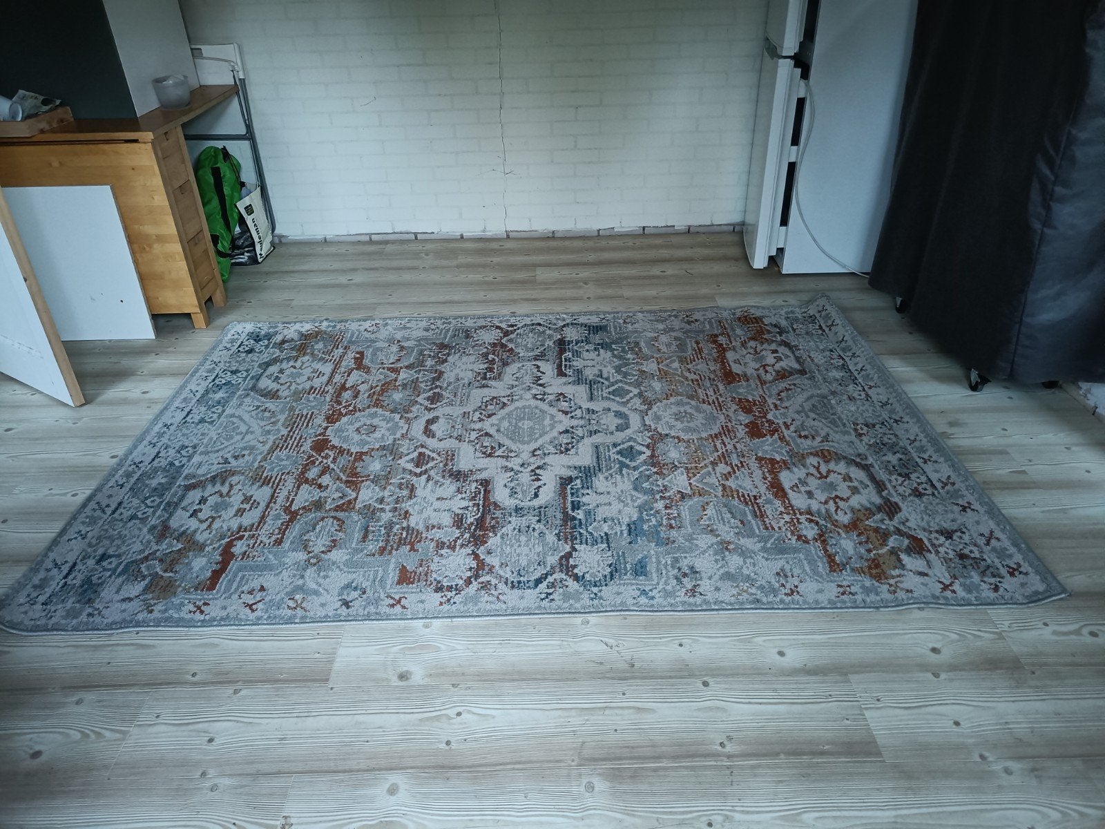 IKEA RÄNDBÖL Vloerkleed - 200x235 cm, Huis en Inrichting, Ophalen, Gebruikt, Modern, Oosters, Bohemian, 200 cm of meer