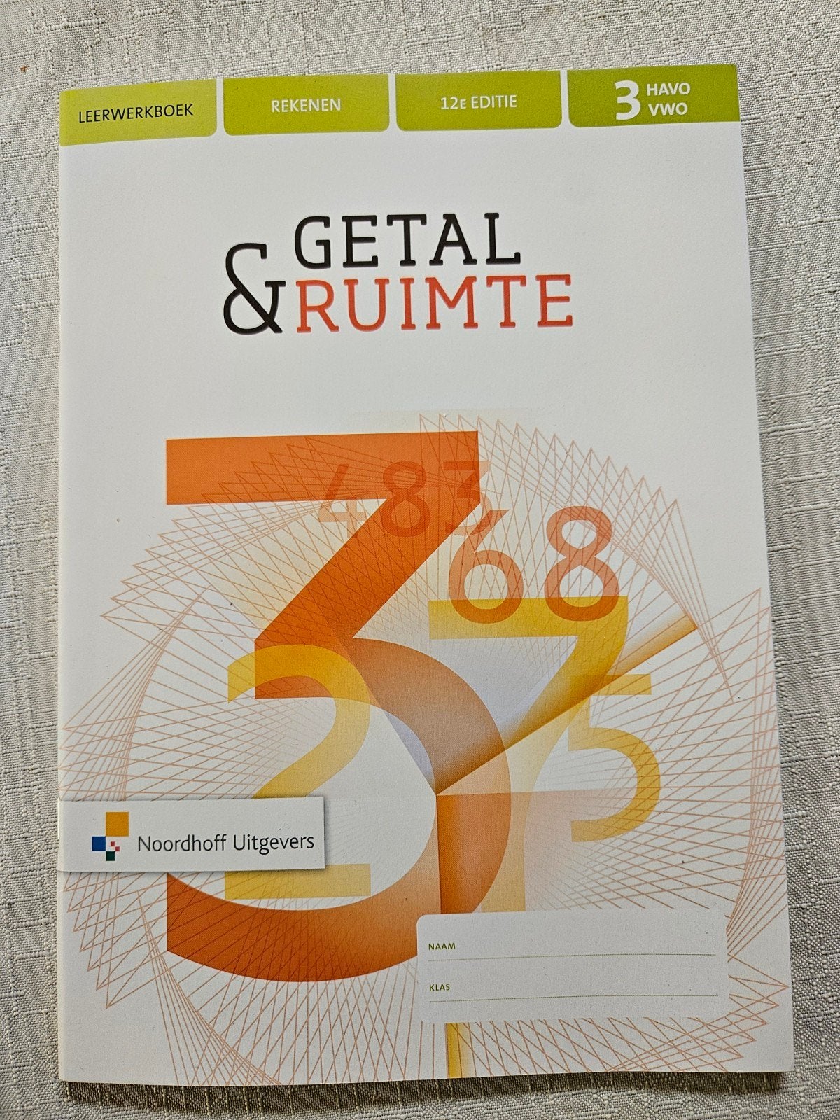 Gloednieuw Getal & Ruimte 3 HAVO/VWO 12e editie - Leerwerkb, Boeken, Onbekend, Wiskunde A, Ophalen of Verzenden, HAVO