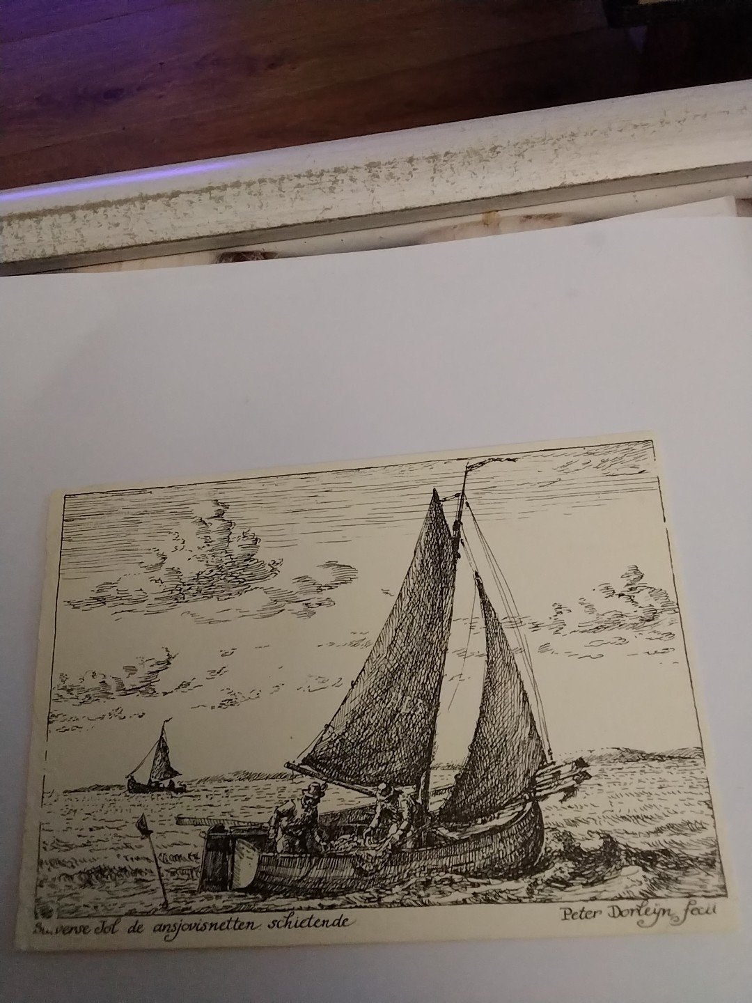 Oude ansichtkaart Peter Dorleijn - Staverense Jol, Ophalen of Verzenden, 1940 tot 1960, Gelopen