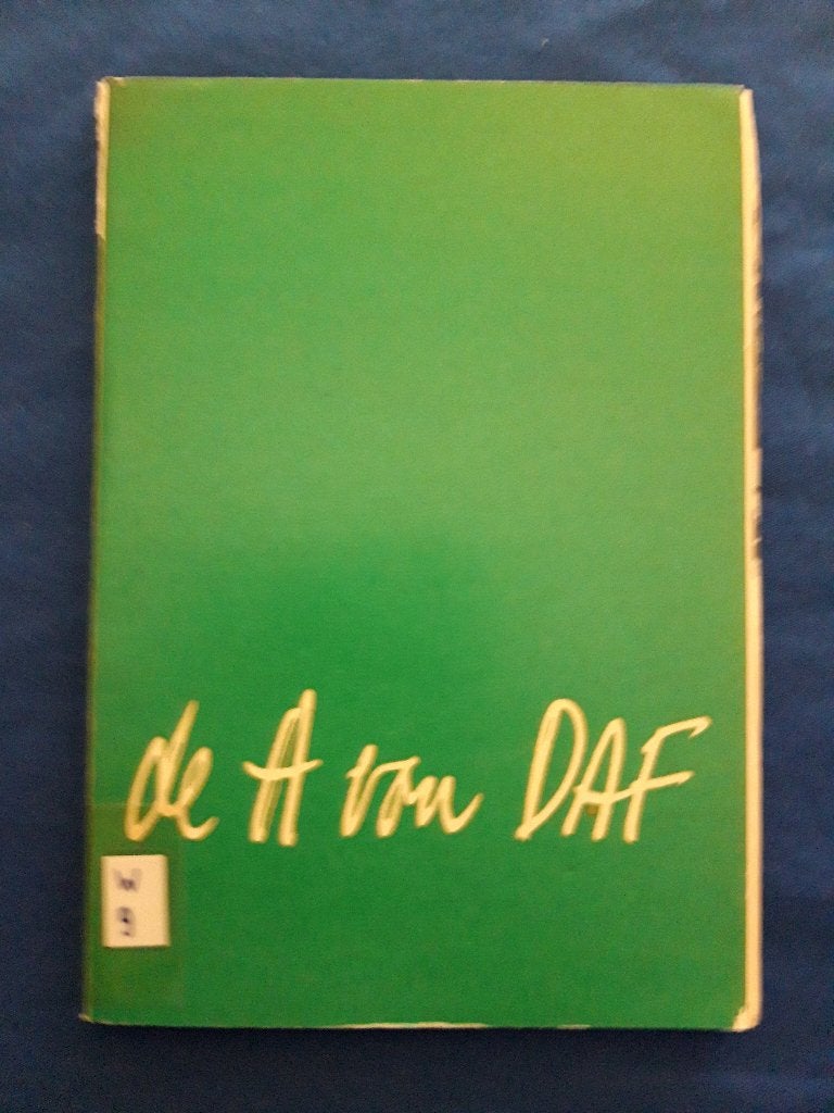 boekje de A van DAF ( groen ) 1958, Gelezen, Ophalen of Verzenden, Overige merken, DAF