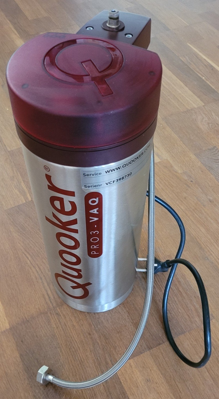 Quooker PRO3-VAQ E 3L boiler, Overige typen, Zilver, Ophalen of Verzenden, Zo goed als nieuw