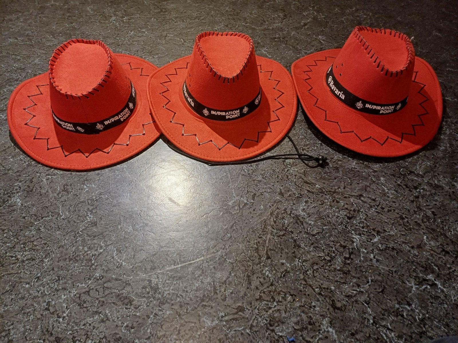 Bavaria Cowboyhoeden - Set van 3, Verzenden, Hoed, One size fits all, Zo goed als nieuw