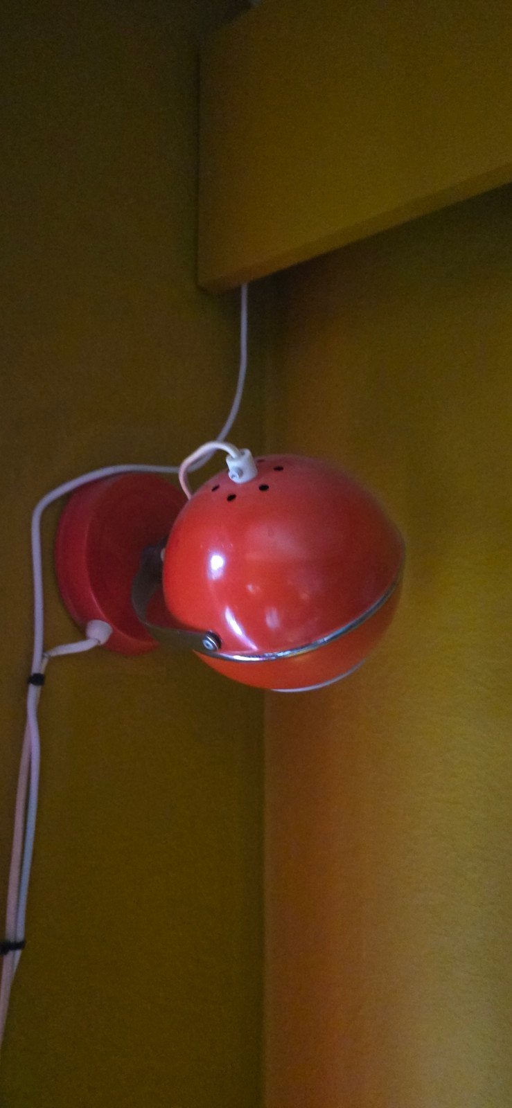 Vintage rode wandlamp/spot - Jaren '70 design, Antiek en Kunst, Ophalen of Verzenden