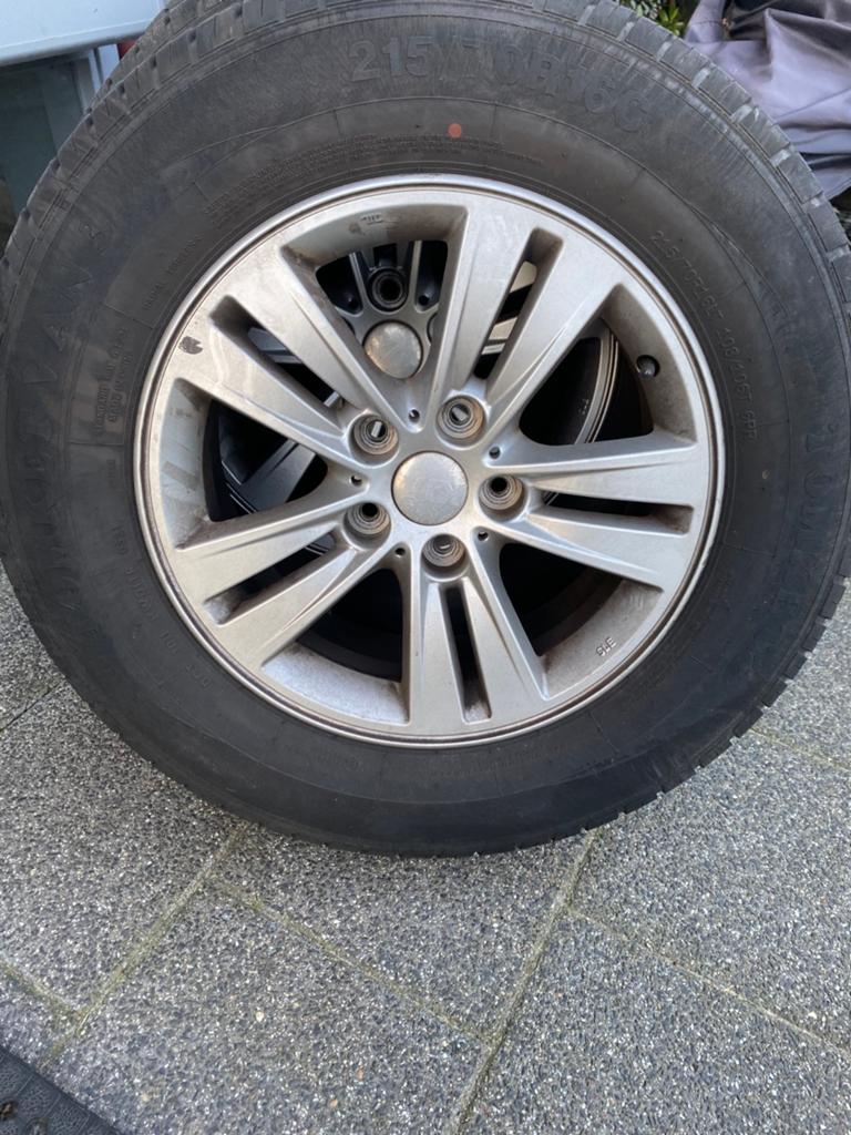 Velgen met banden 215/70/16 kia, Ophalen of Verzenden, Kia