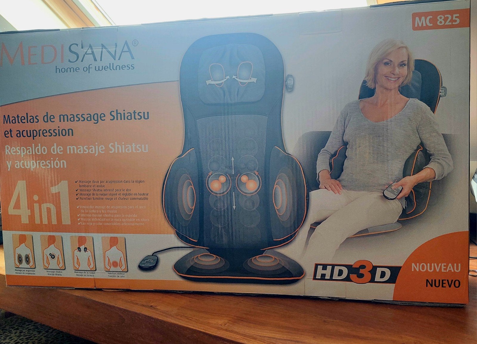 Medisana Shiatsu Acupressuur Massagekussen MC 825, Ophalen of Verzenden, Zo goed als nieuw, Massagestoel of Kussen