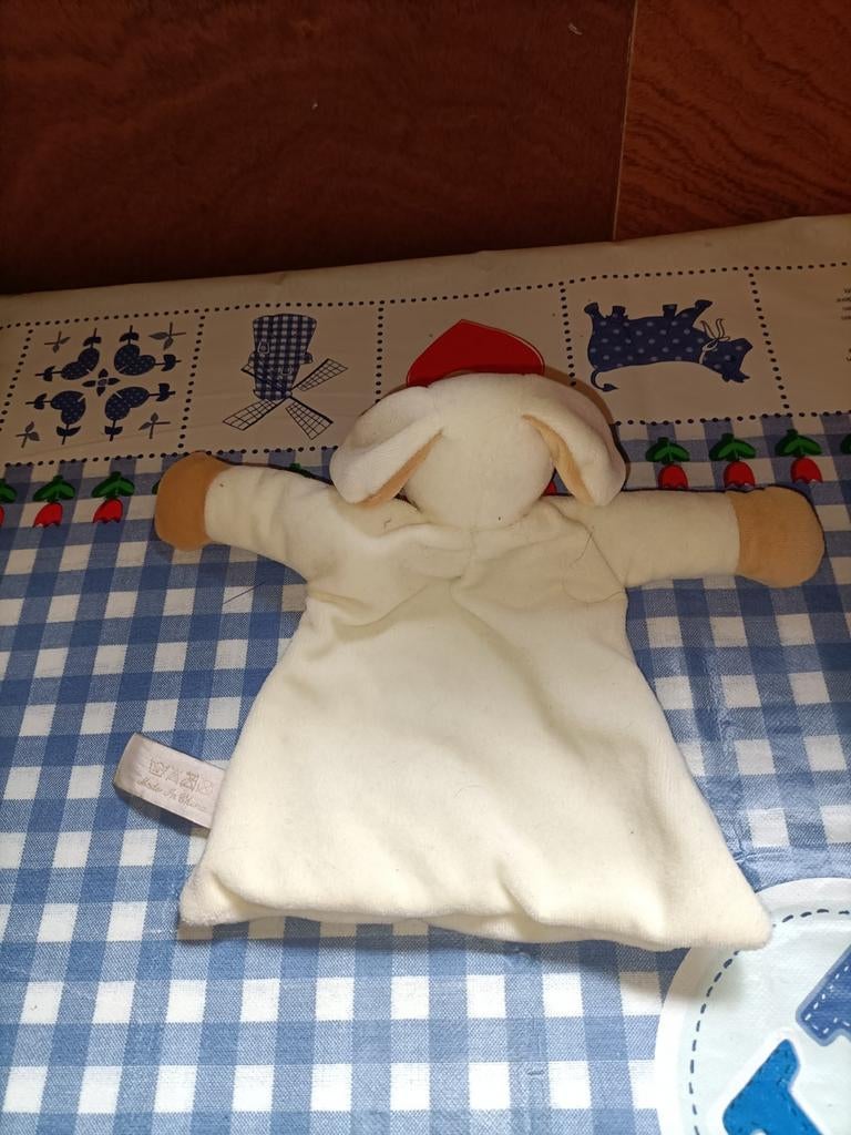 Hond knuffeldoekje Tiamo 18 cm, Ophalen of Verzenden, Zo goed als nieuw, Hond