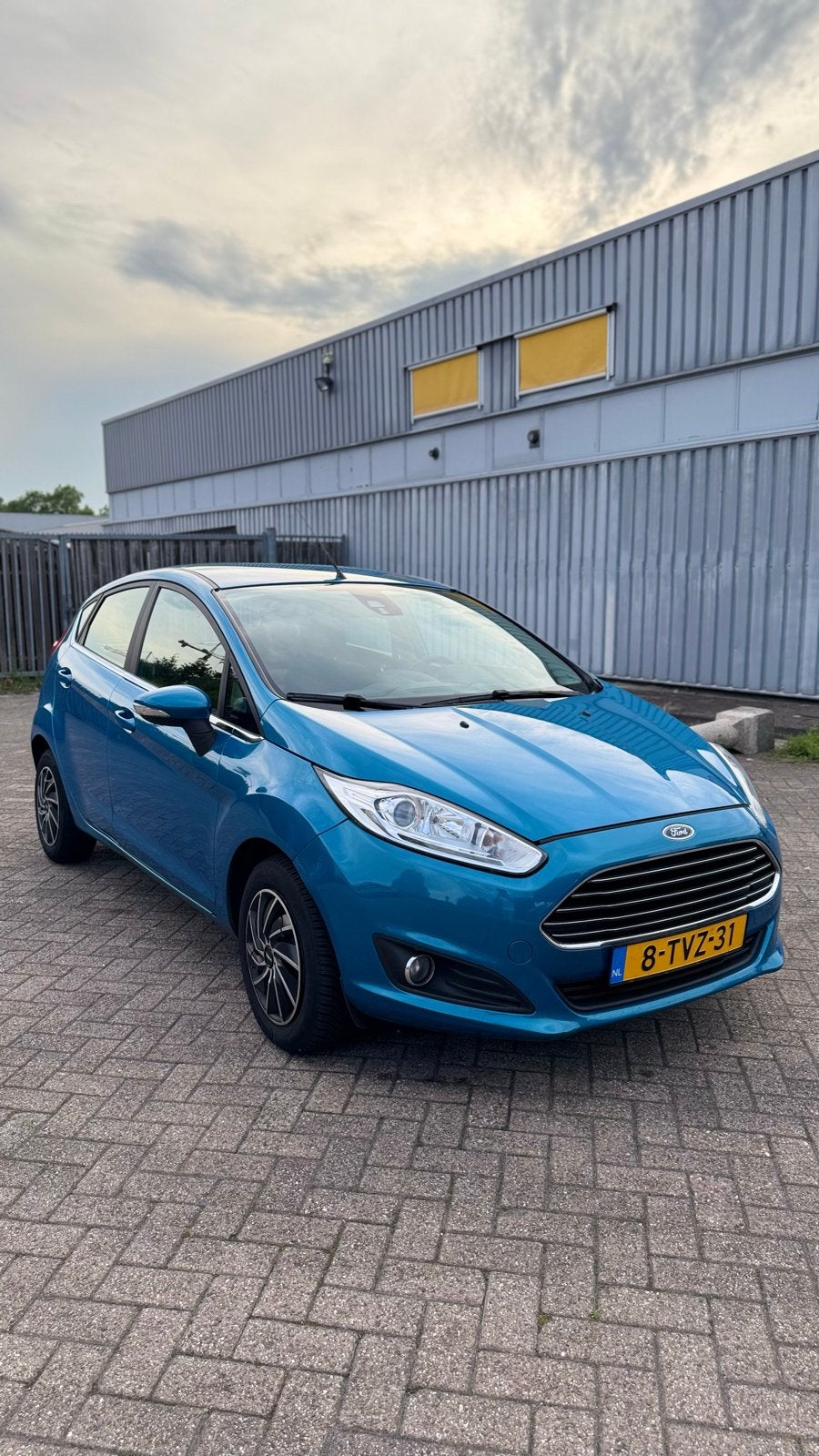 Ford Fiësta 1.0 Ecoboost Titanium 5D 2014 Blauw (NIEUW APK), Voorwielaandrijving, 101 pk, 40 €/maand, Zwart