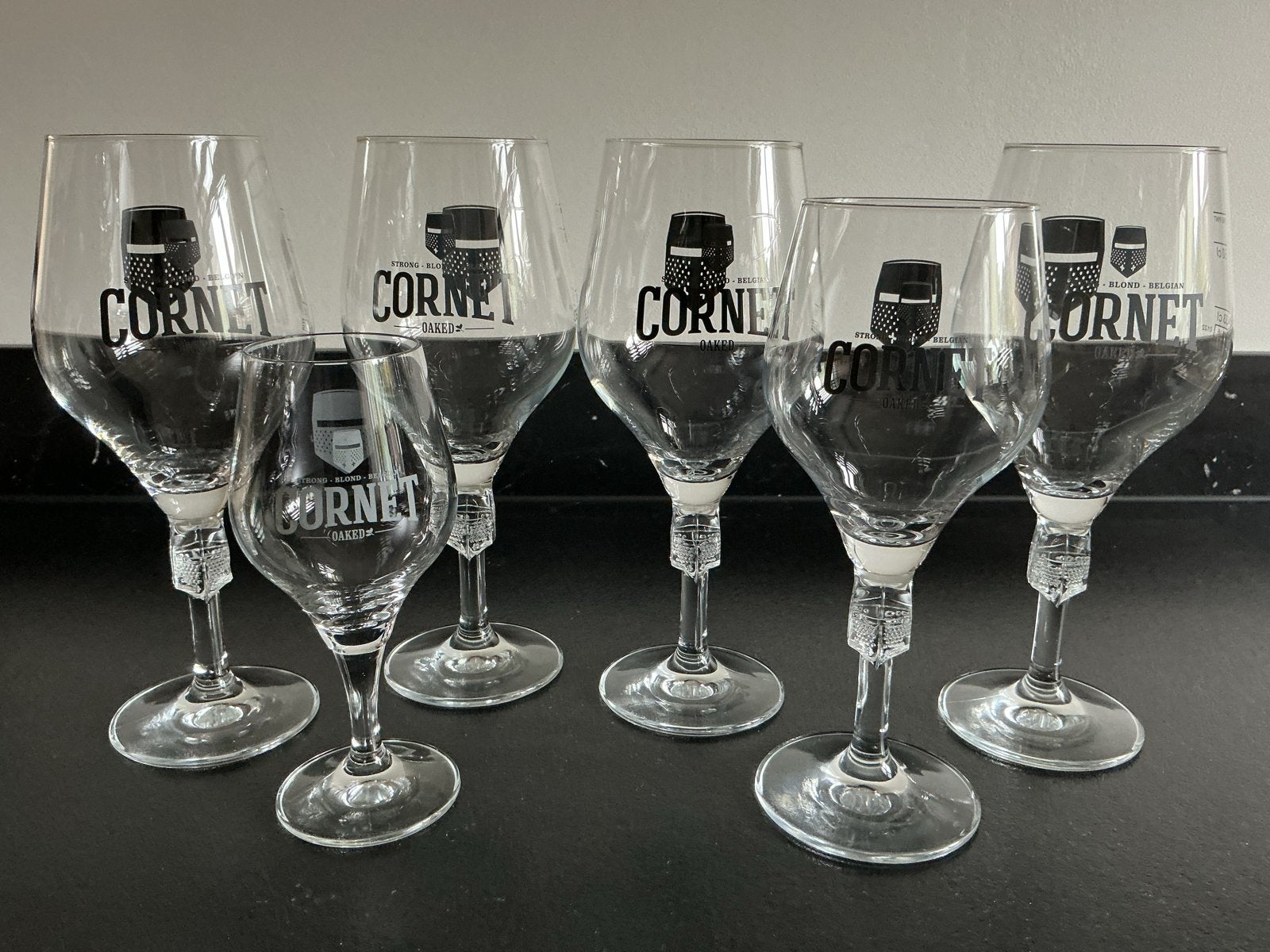 6 Cornet bierglazen - Zo goed als nieuw, Ophalen of Verzenden, Zo goed als nieuw