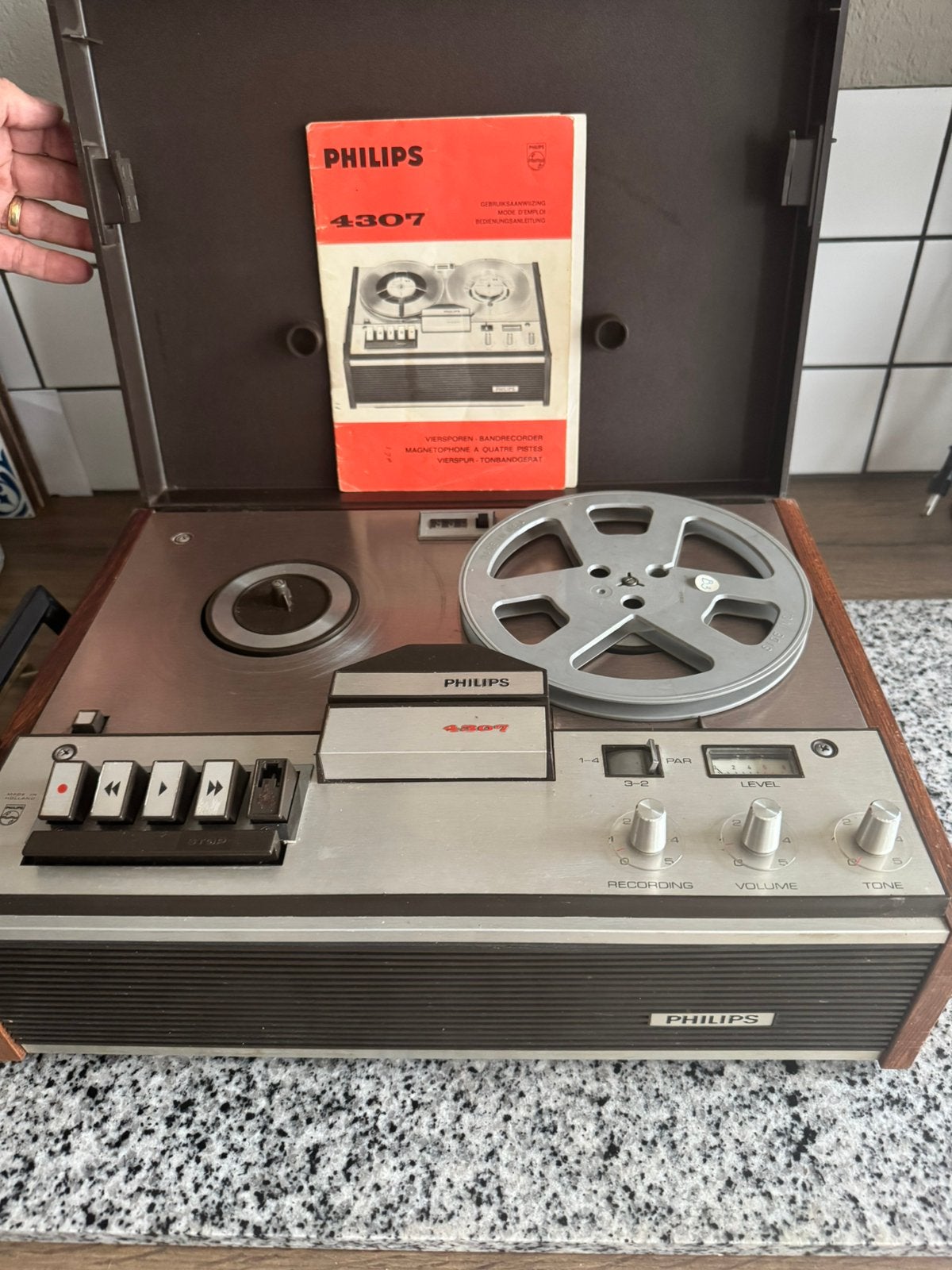 Bandrecorder  philips 4307, Audio, Tv en Foto, Bandrecorders, Ophalen, Defecte bandrecorder