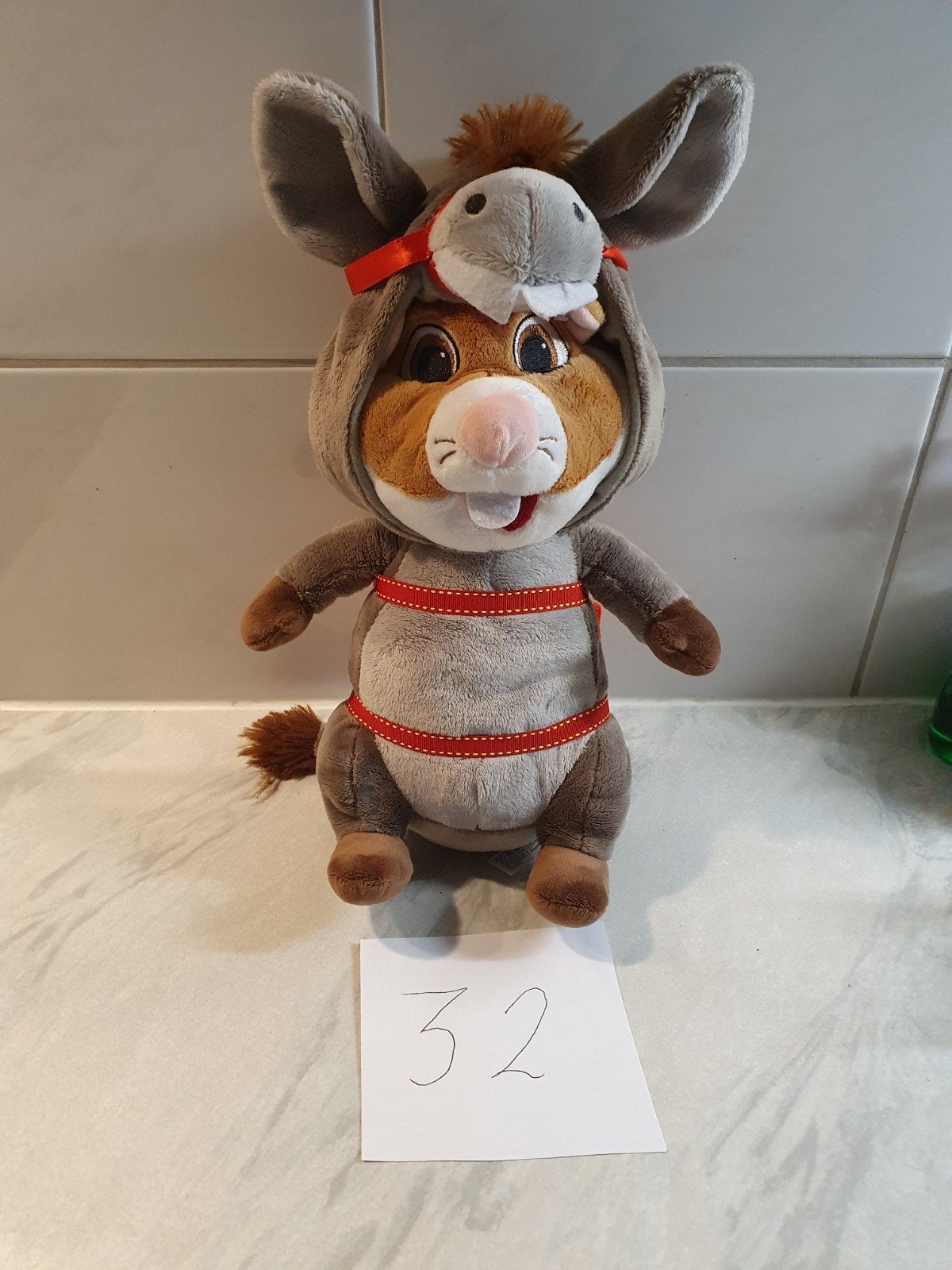 Hamster Albert Heijn,  ezel, Efteling 35 cm, Ophalen of Verzenden, Zo goed als nieuw, Overige typen