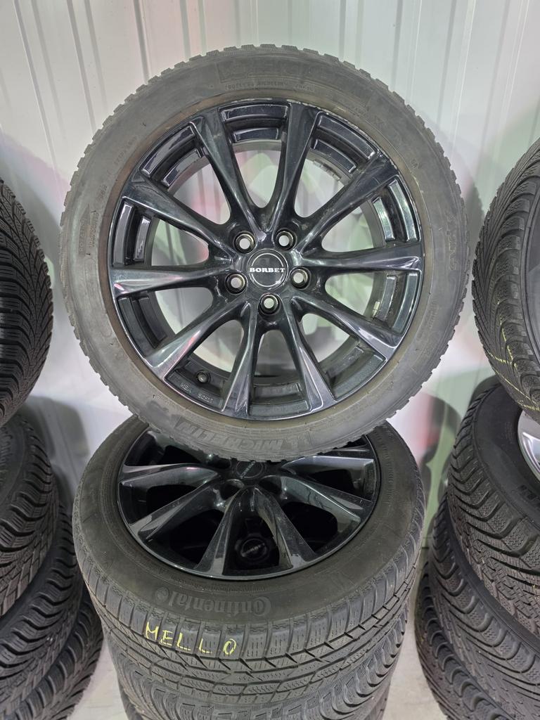 4x Borbet lichtmetalen velgen + banden, Ophalen