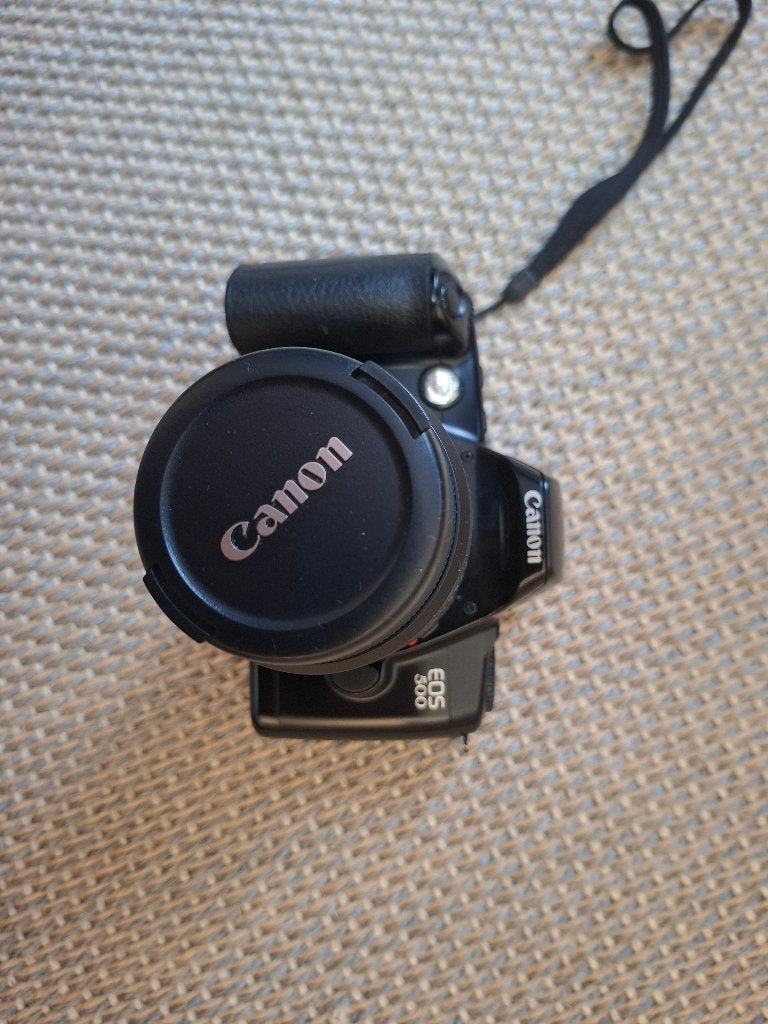 Canon EOS 500 speigelreflexcamera, Ophalen of Verzenden, Zo goed als nieuw, Spiegelreflex, Canon