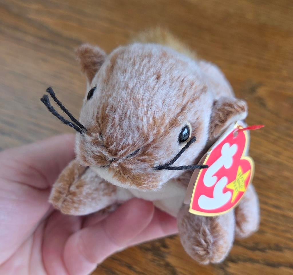 Ty Beanie Baby Chipper de Chipmunk, Ophalen of Verzenden, Gebruikt