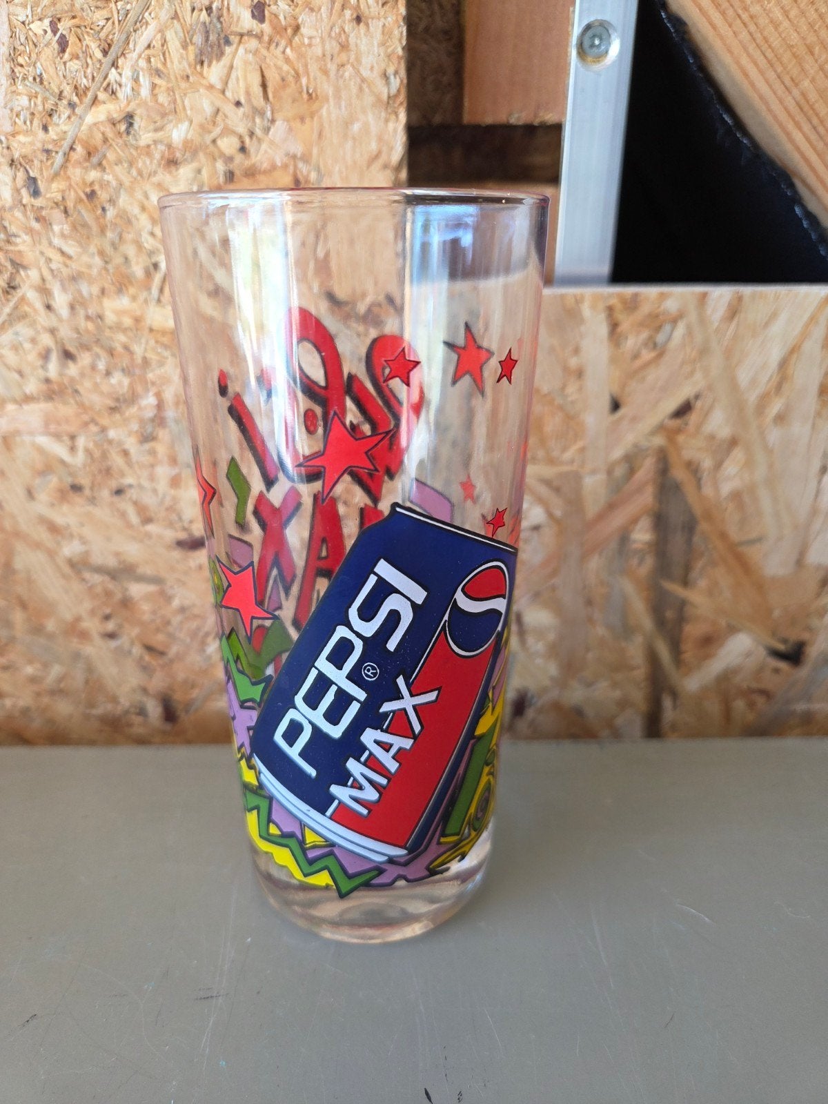 Vintage pepsi max glas longdrinkglas, Verzamelen, Ophalen, Zo goed als nieuw, Glas of Glazen, Overige merken