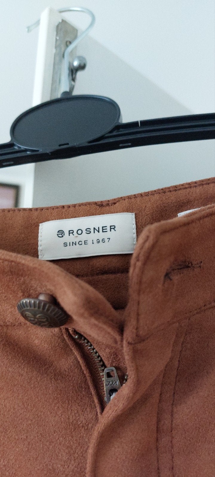 rosner dames suede broek bruin maat 42, Kleding | Dames, Broeken en Pantalons, Bruin, Maat 42/44 (L), Ophalen of Verzenden, Zo goed als nieuw