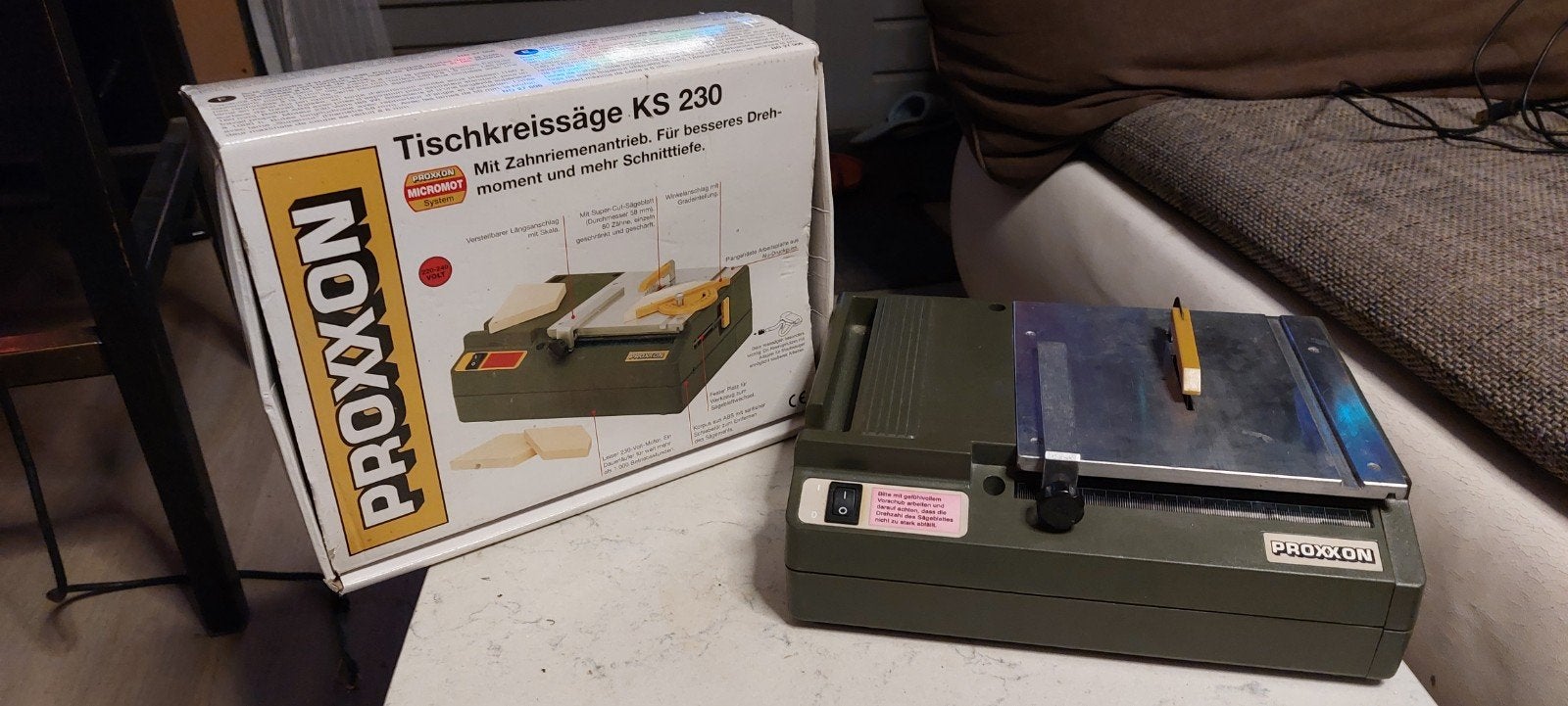 Proxxon Tafelcirkelzaag KS 230 - Compact en Nauwkeurig, Minder dan 30 mm, Cirkelzaag, Proxxon, Ophalen of Verzenden