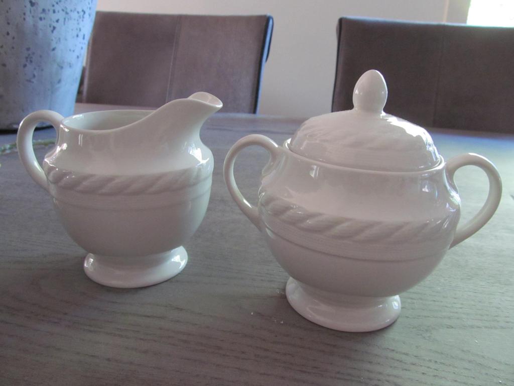 Wedgwood Ralph Lauren Clearwater Roomstel, Keramiek, Overige typen, Ophalen of Verzenden, Zo goed als nieuw
