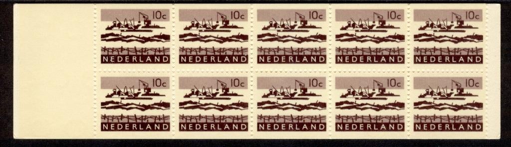 Ned. NVPH PB 5m 10 x 10 ct. Deltawerken 1966, Ophalen of Verzenden, Na 1940, Postfris