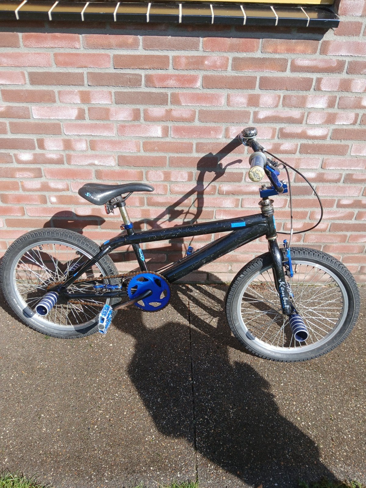 mooie bmx fiets, Fietsen en Brommers, Ophalen, Staal, Velgrem, Stuur 360° draaibaar