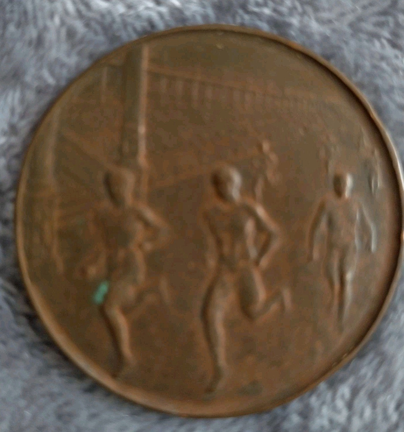 Bronzen penning 24 mei 1914 inwijding het stadion Amsterdam, Postzegels en Munten, Penningen en Medailles, Ophalen of Verzenden