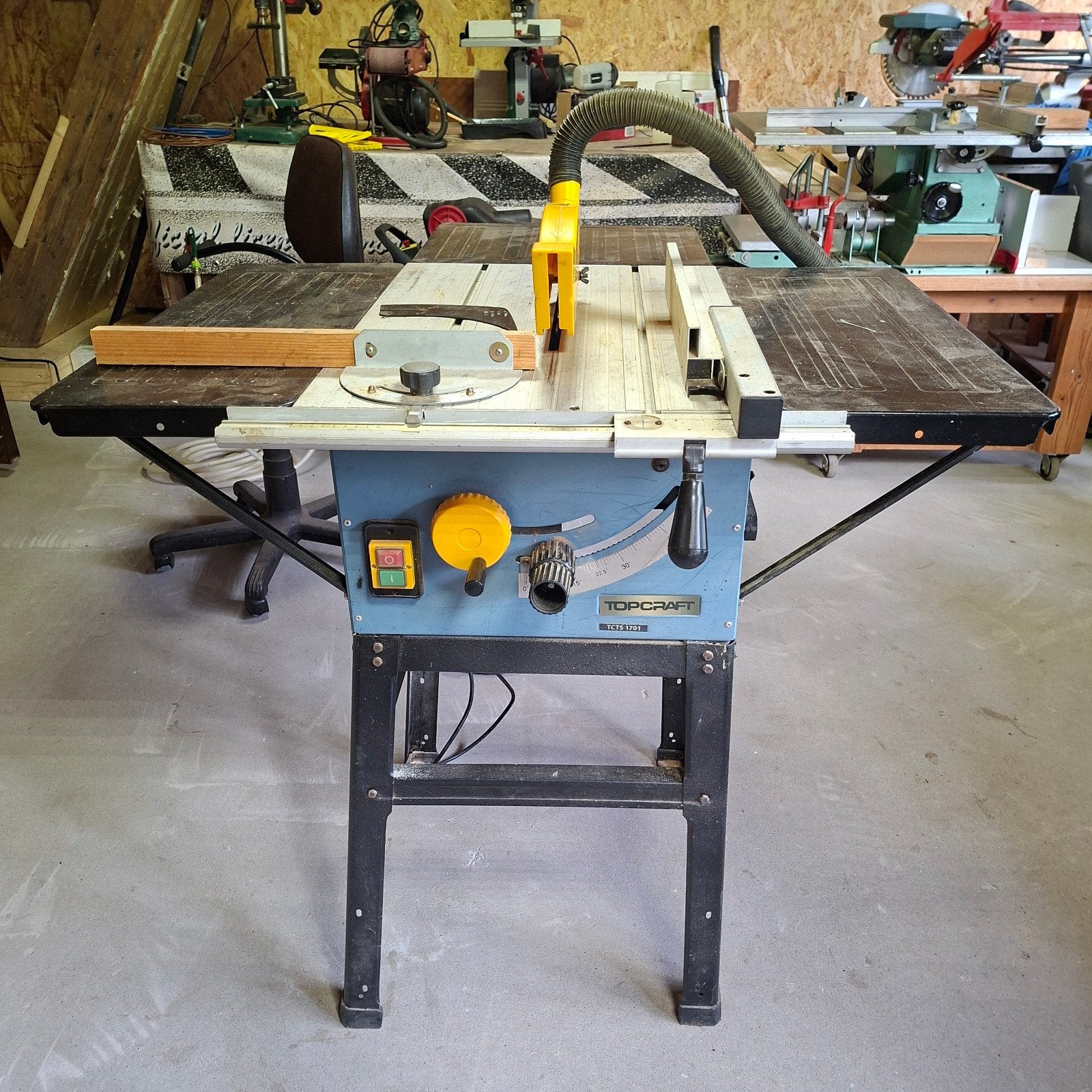 Topcraft Tafelcirkelzaag TCTS 1701 - 1700W, Gebruikt, Cirkelzaag, Topcraft, 70 mm of meer