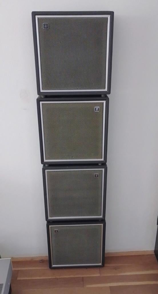 Vintage Akai SS-30 Speaker Systeem - Made in Japan, Audio, Tv en Foto, Luidsprekers, Gebruikt, Minder dan 60 watt, Front, Rear of Stereo speakers