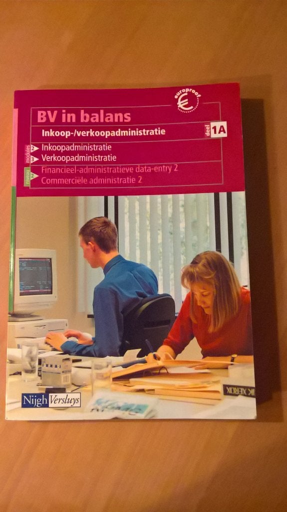 Boek, BV in balans ISBN9789042518537, Gelezen, Ophalen of Verzenden, MBO, Alpha
