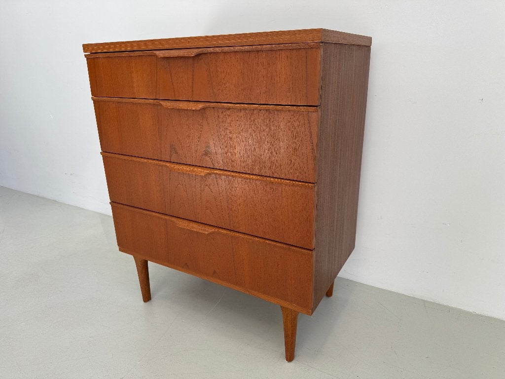 Vintage ladekast Austinsuite., Huis en Inrichting, Kasten | Ladekasten, Ophalen, 50 tot 100 cm, Zo goed als nieuw, 3 of 4 laden