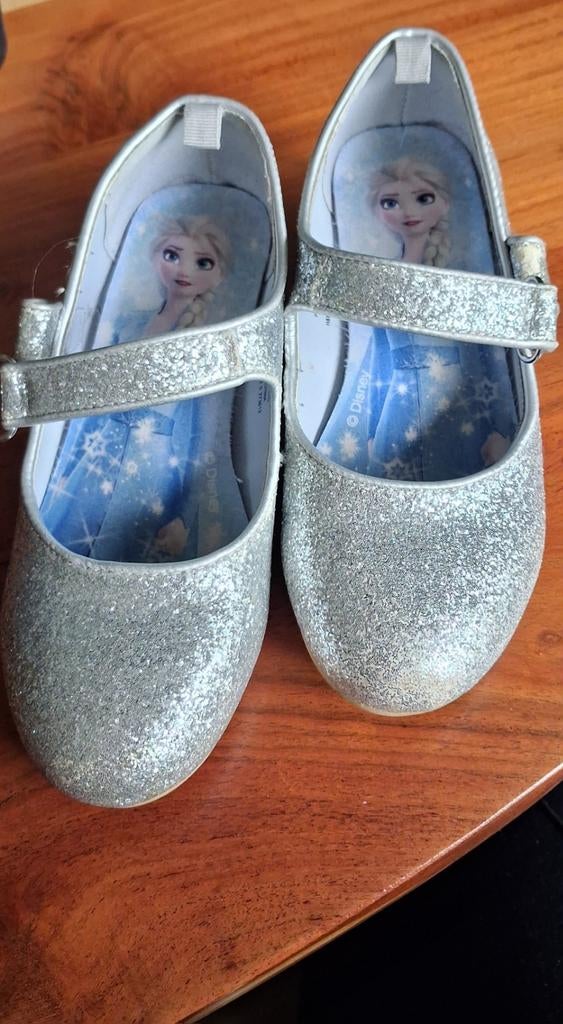 Leuke glitter schoentjes met Elsa van Frozen - Maat 30, Gebruikt, Meisje, H&M, Schoenen