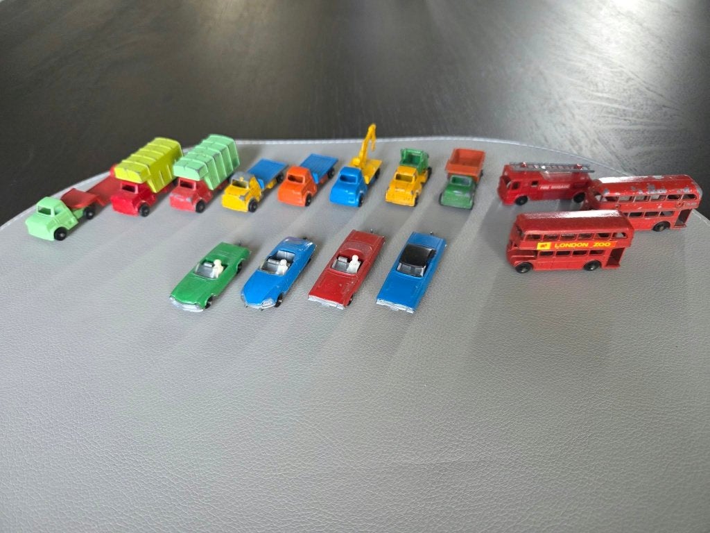 15 vintage schaalmodellen Lone Star Tuf Tots - schaal 1:118, Ophalen of Verzenden, Gebruikt, Auto