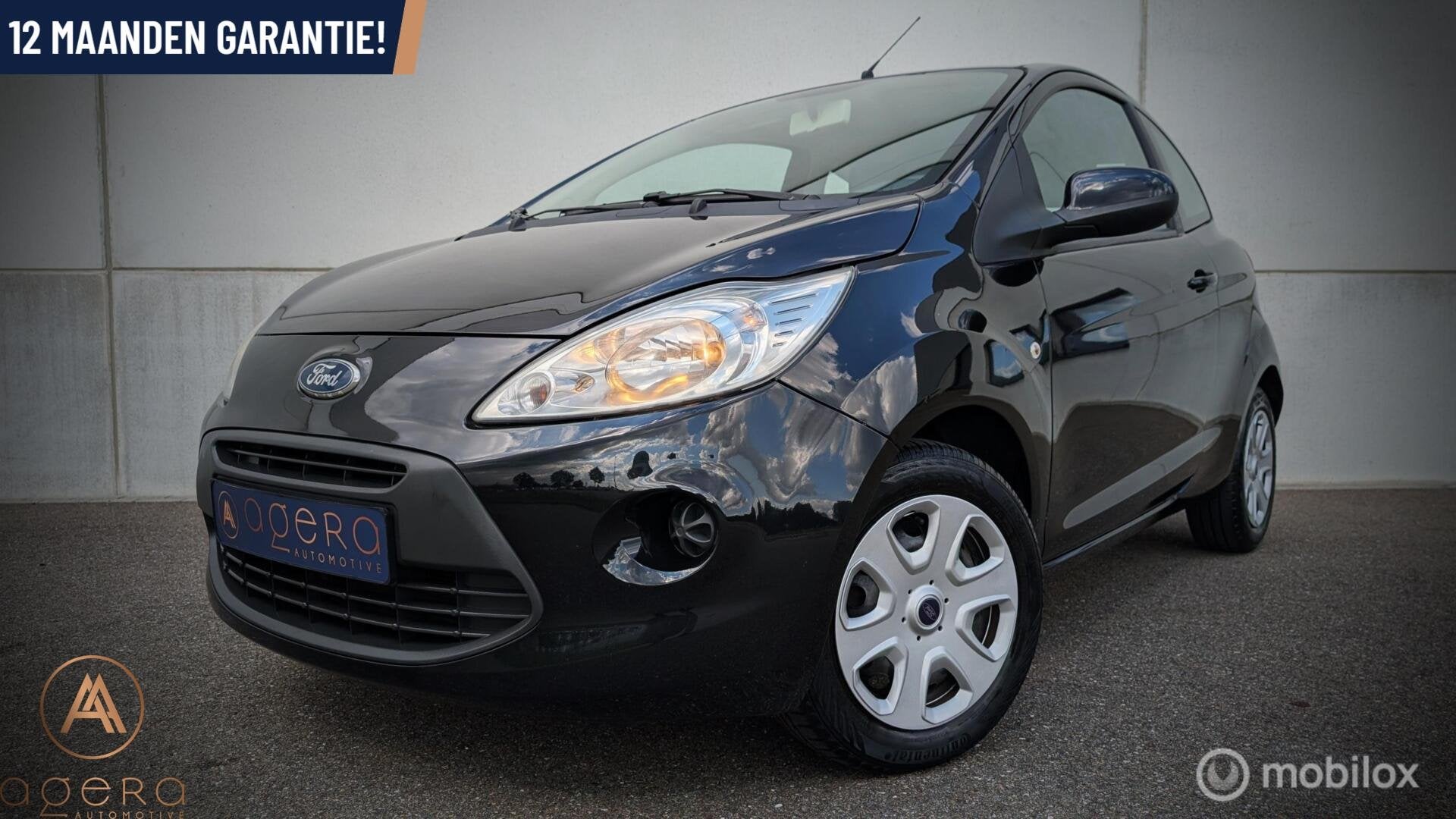 Ford Ka 1.2 Cool & Sound, Goed onderhouden, Garantie, Airco, Voorwielaandrijving, Euro 5, Stof, Gebruikt