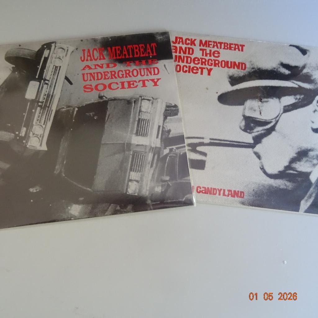 2 x Jack Meatbeat and the Underground Society (punk), Fotohoes, Verzenden, Zo goed als nieuw, Rock en Metal
