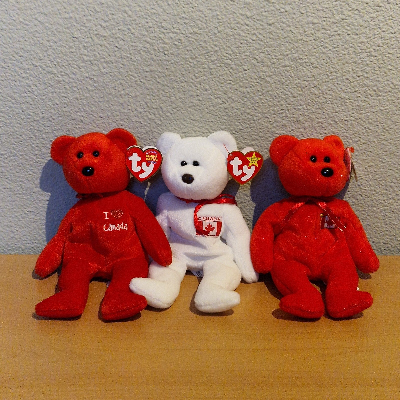 Ty beanie baby beertjes Canada, Ophalen of Verzenden, Zo goed als nieuw, Stoffen beer, Overige merken