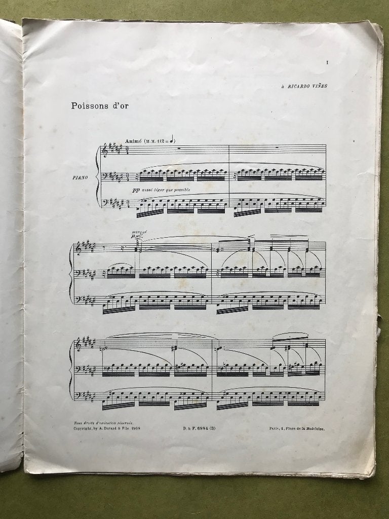 Claude Debussy - Images, Poissons d'or, Gebruikt, Klassiek, Ophalen of Verzenden, Artiest of Componist