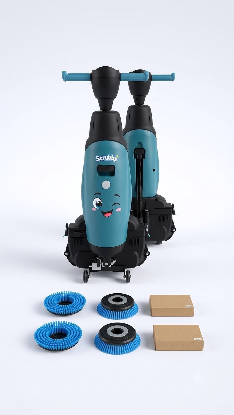 Compacte schrobmachine voor professionele reiniging, Ophalen of Verzenden, Zo goed als nieuw, Schrobmachine