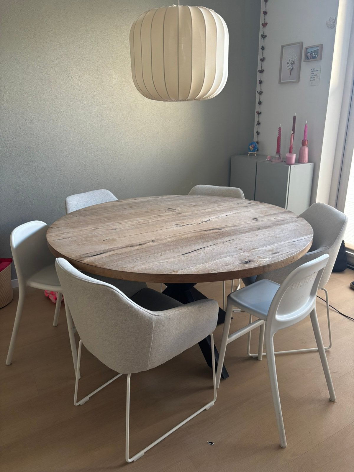 Mooie ronde eettafel!, Huis en Inrichting, Ophalen, Zo goed als nieuw, Rond, 100 tot 150 cm