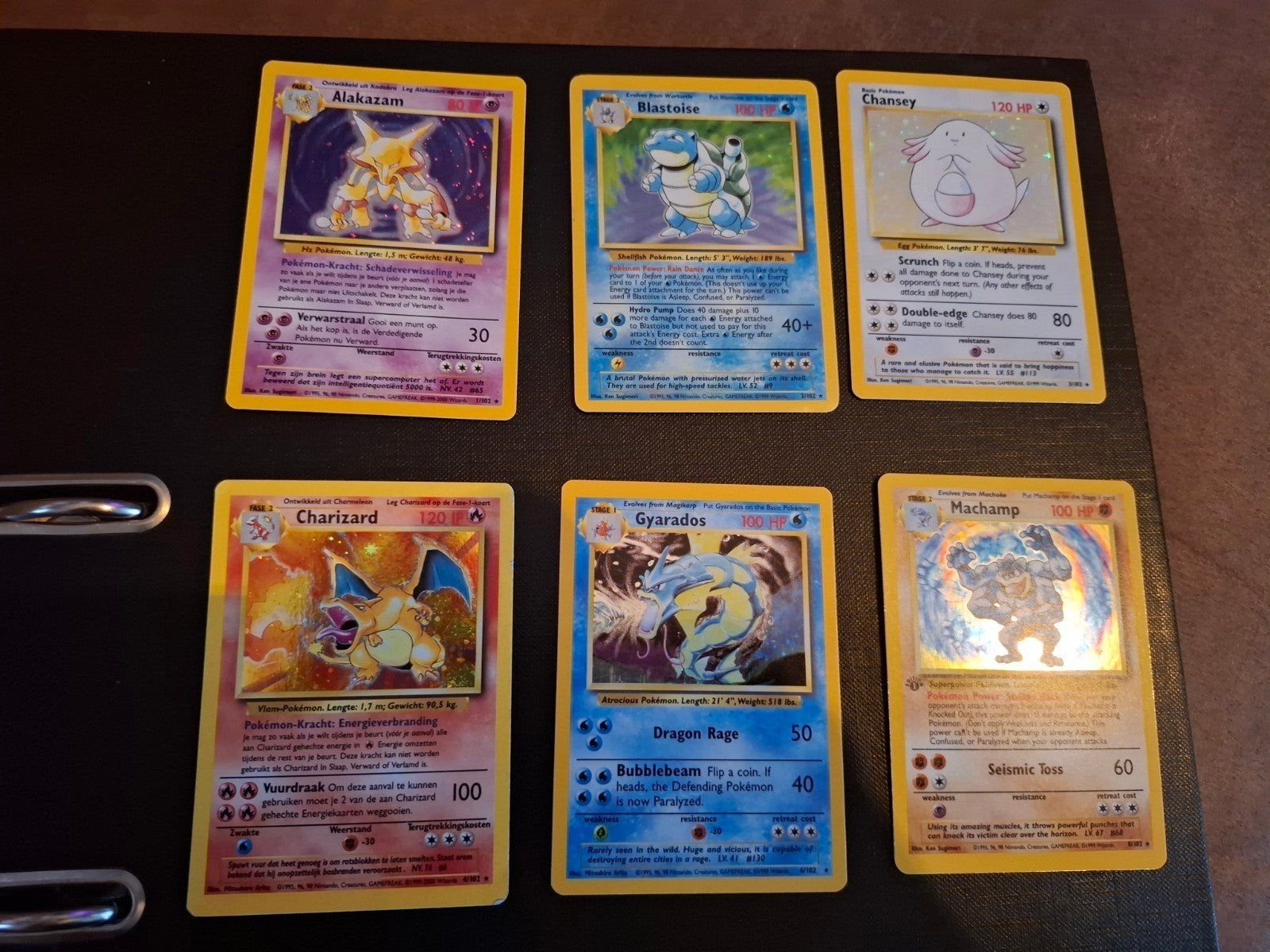 Pokémon kaarten Base Set 1 compleet, Hobby en Vrije tijd, Verzamelkaartspellen | Pokémon, Ophalen, Gebruikt, Meerdere kaarten