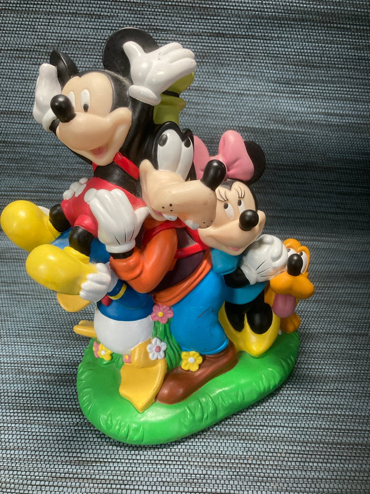 Disney spaarpot Mickey, Minnie, Goofy, Donald & Pluto, Verzamelen, Ophalen of Verzenden, Mickey Mouse, Zo goed als nieuw, Beeldje of Figuurtje
