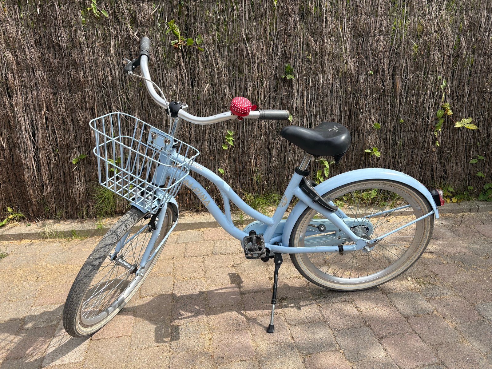 Alpina Ocean 22 inch meisjesfiets met mandje, Ophalen, Terugtraprem, 22 inch, Gebruikt