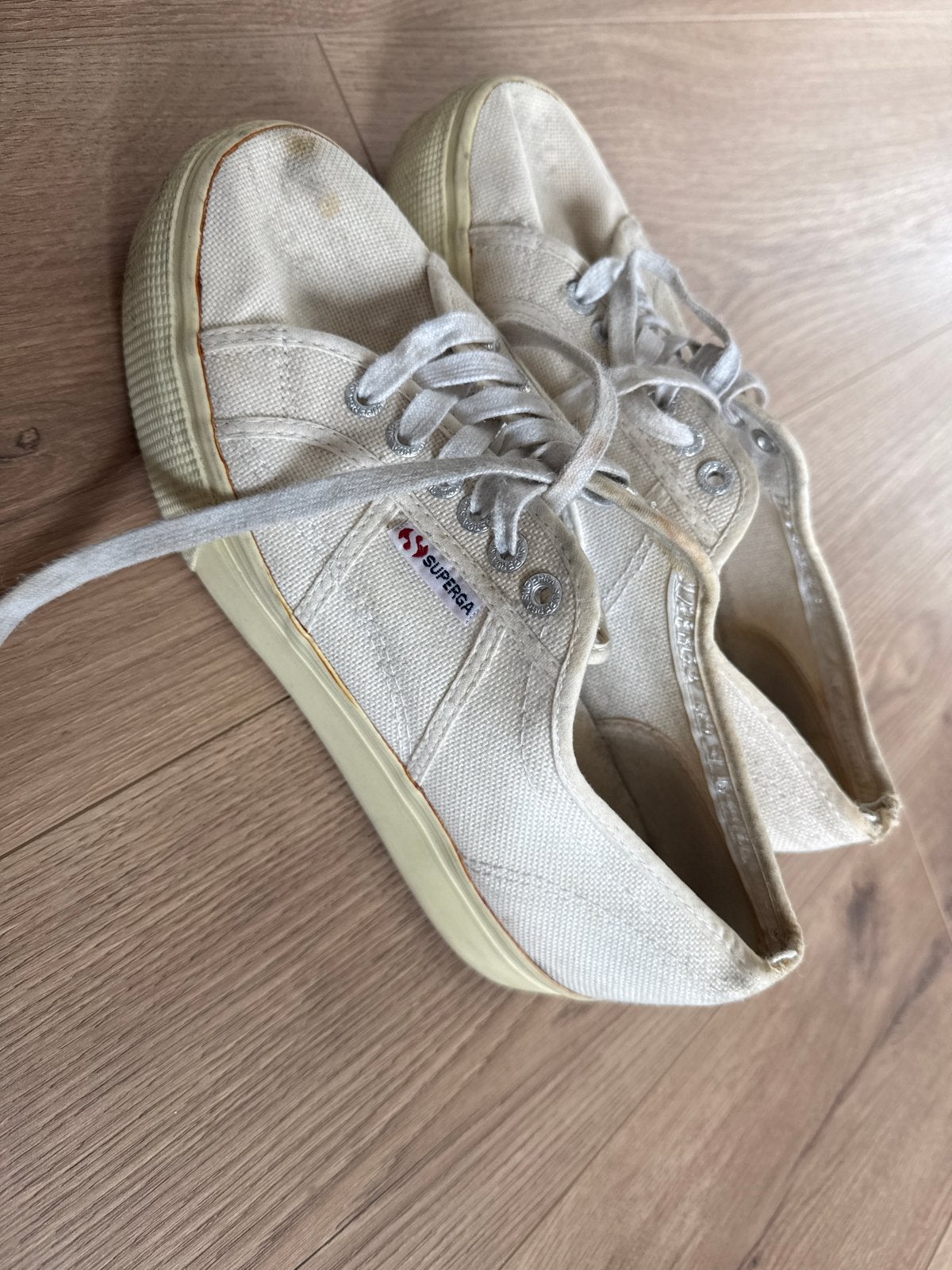 Superga sneakers maat 40, Ophalen, Gedragen, Wit, Sneakers of Gympen