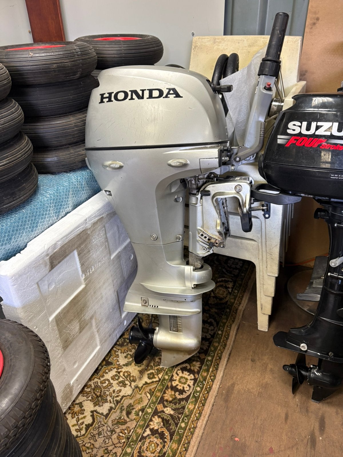 Goede gebruikte viertakt bbmotoren, Honda, Suzuki, Johnson, Ophalen, Gebruikt, 5 tot 10 pk, Viertaktmotor