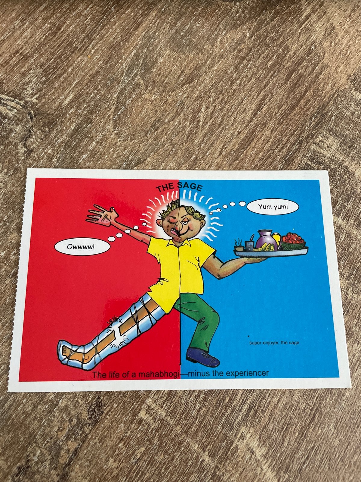 Vintage Ansichtkaart 'The Sage' - Humoristische Illustratie, Ophalen of Verzenden, 1980 tot heden, Ongelopen