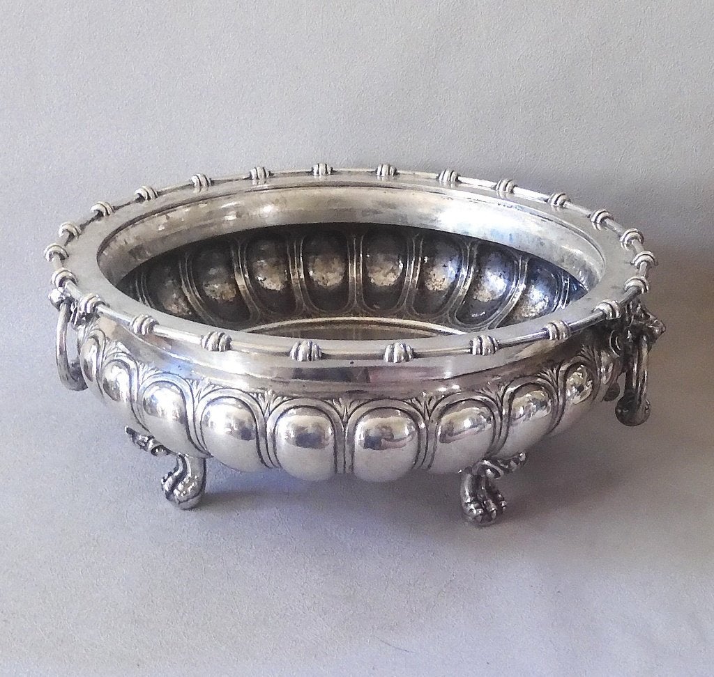 Duits zilveren tafelstuk /jardinière, Antiek en Kunst, Ophalen of Verzenden, Zilver
