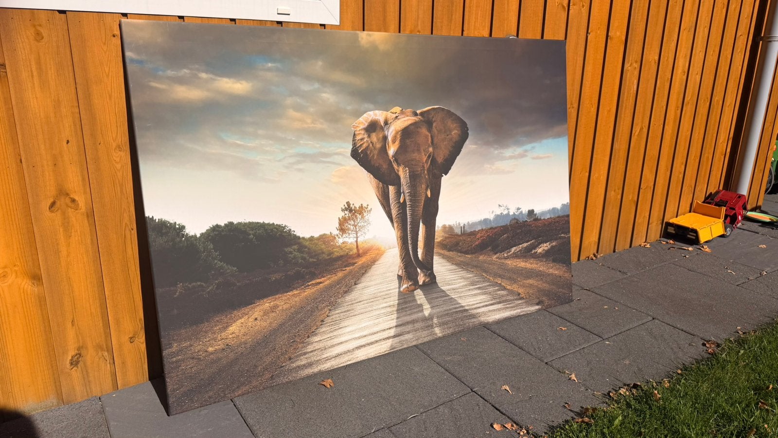 150 x 100 cm canvas schilderij, Antiek en Kunst, Ophalen, Dieren