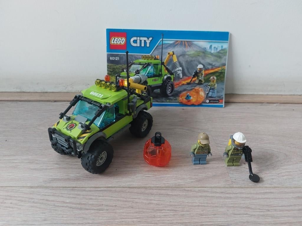Lego City vulkaan onderzoekstruck 60121, Kinderen en Baby's, Speelgoed | Duplo en Lego, Ophalen of Verzenden, Zo goed als nieuw