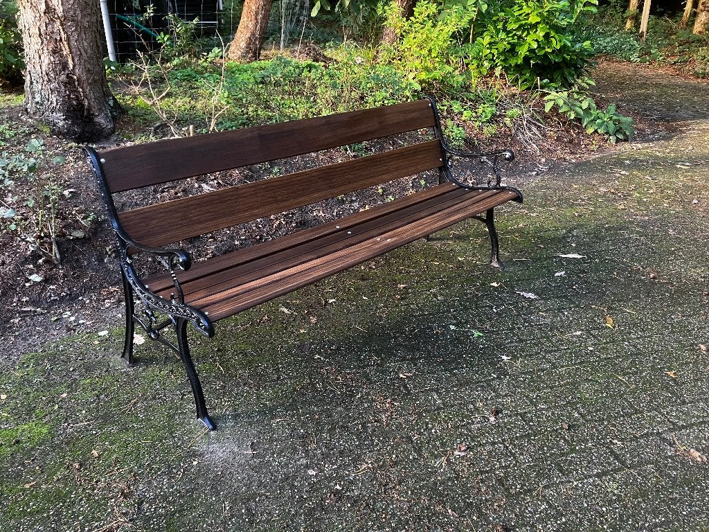 Mooie gerestaureerde chique tuinbank, Ophalen, Zo goed als nieuw, Overige materialen