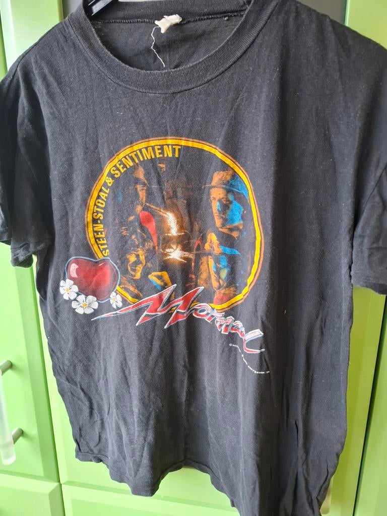 Normaal, steen stoal sentiment shirt, Ophalen of Verzenden, Zwart