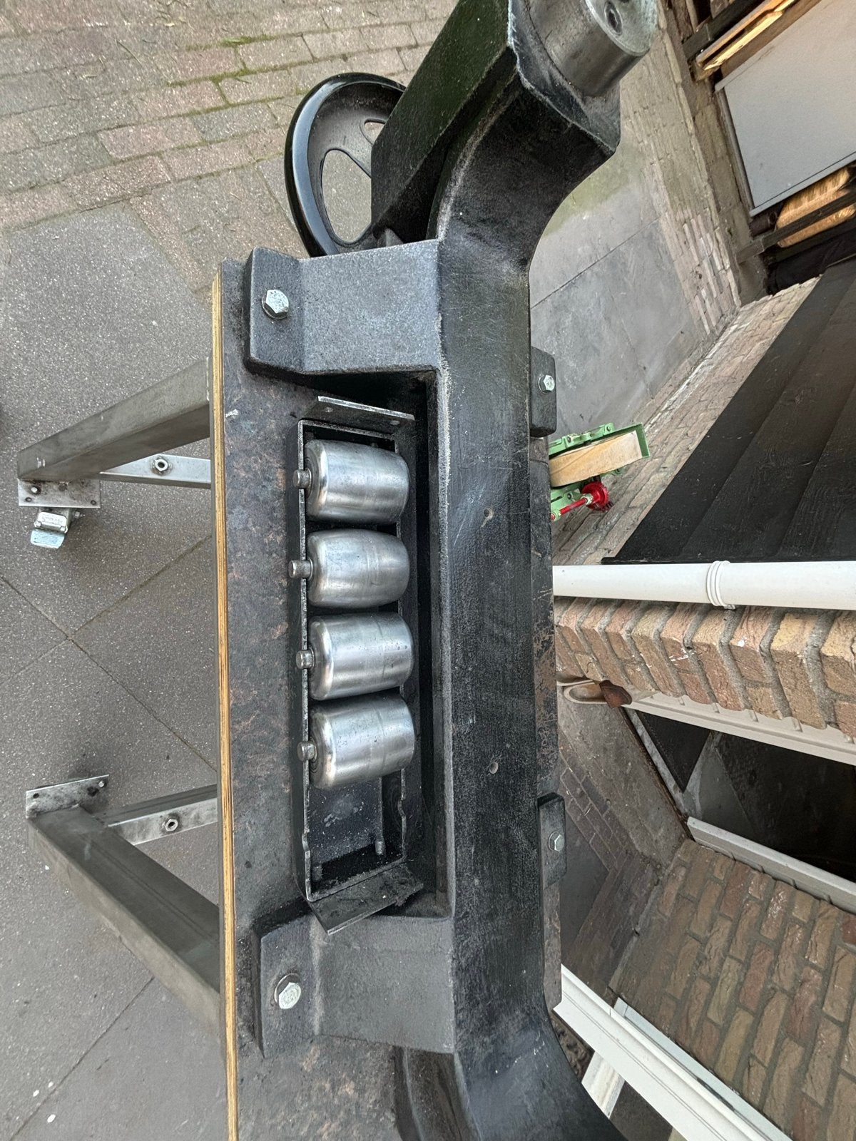 Engels Wheels Engelse Wielplaatwerkmachine, Ophalen, Gebruikt